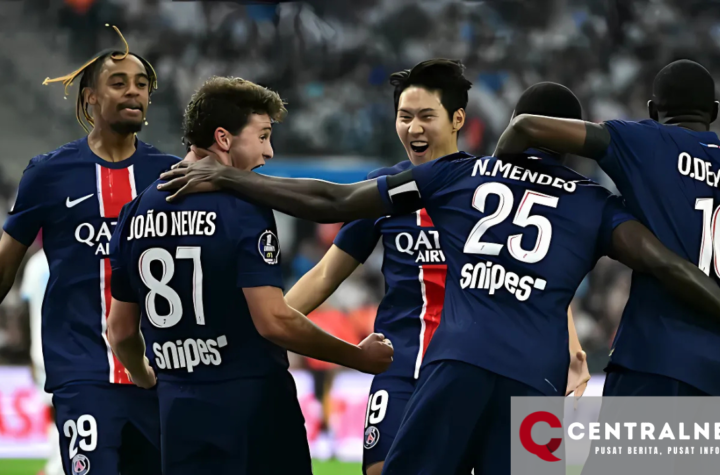 PSG Kuasai Puncak Klasemen Liga Prancis Usai Kemenangan Telak atas Marseille