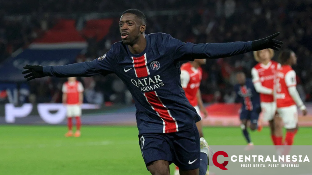 Hattrick Dembele dan Dua Gol Ramos Antar PSG Kalahkan Brest 5-2